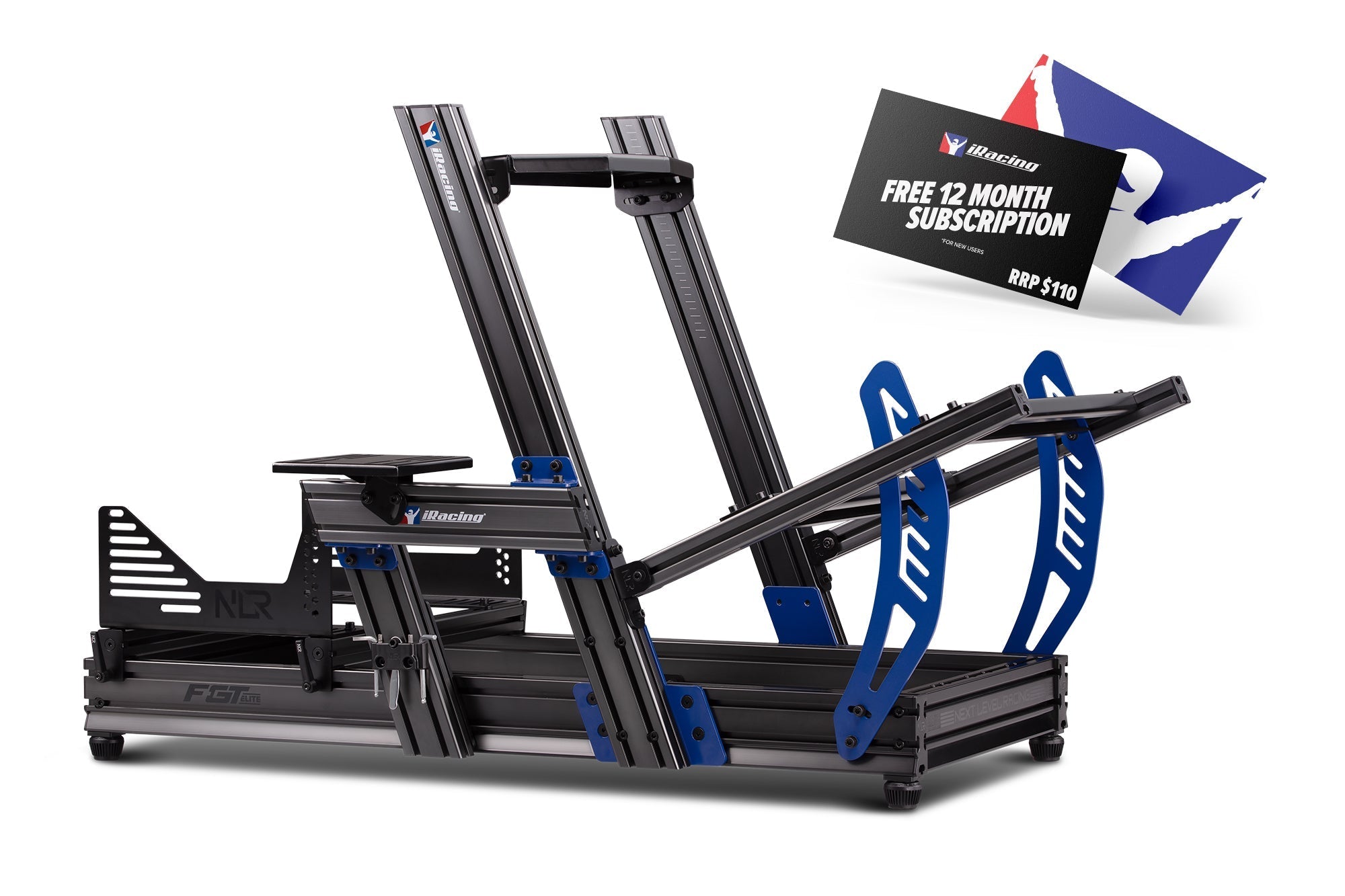 F-GT Elite Formula and GT Racing Simulator Cockpit iRacing Edition