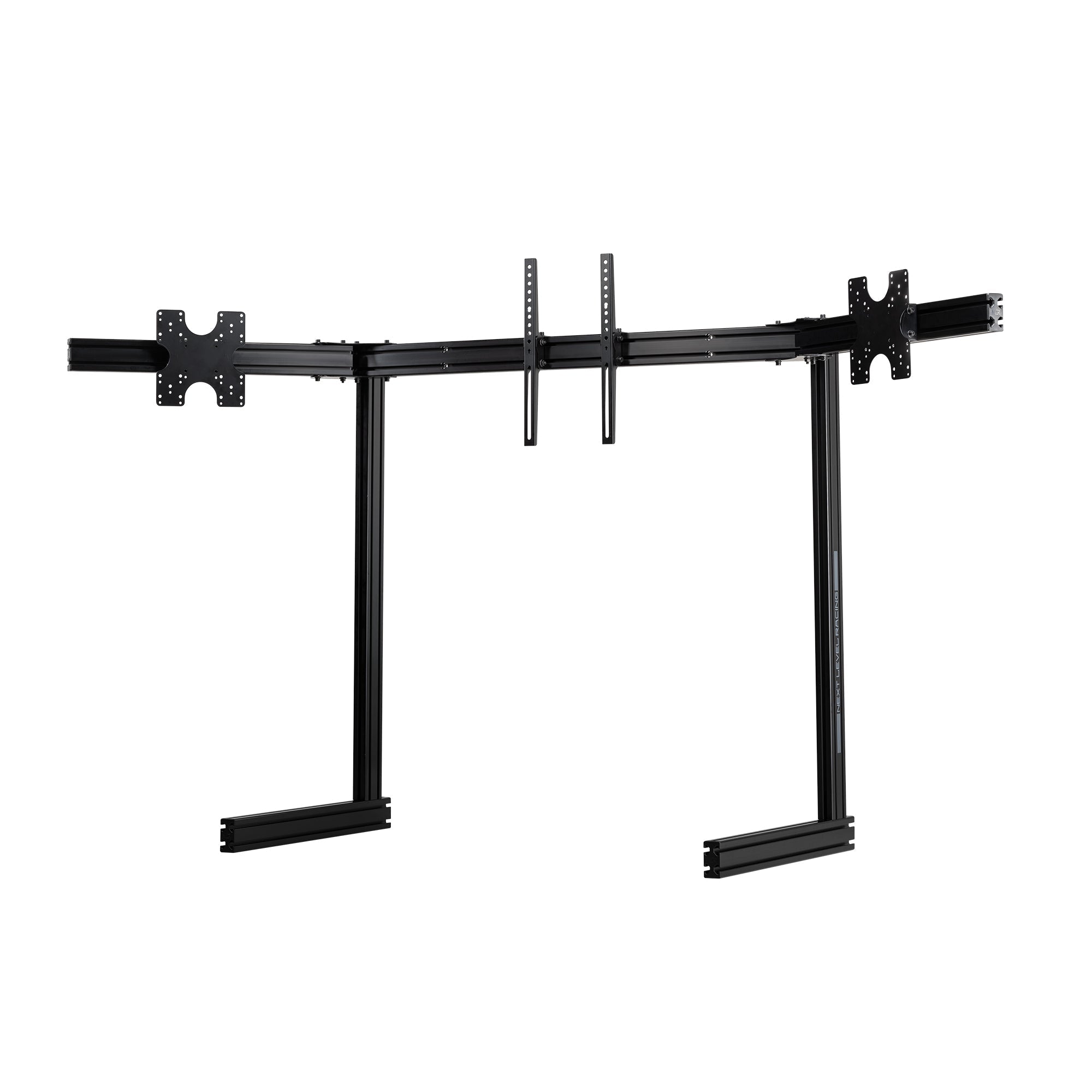 Elite Free Standing Complete Triple Monitor Stand - Black Edition