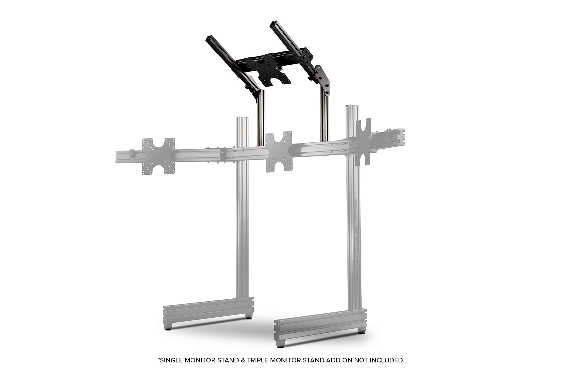 Elite Freestanding Overhead / Quad Monitor Stand Add On Carbon Grey